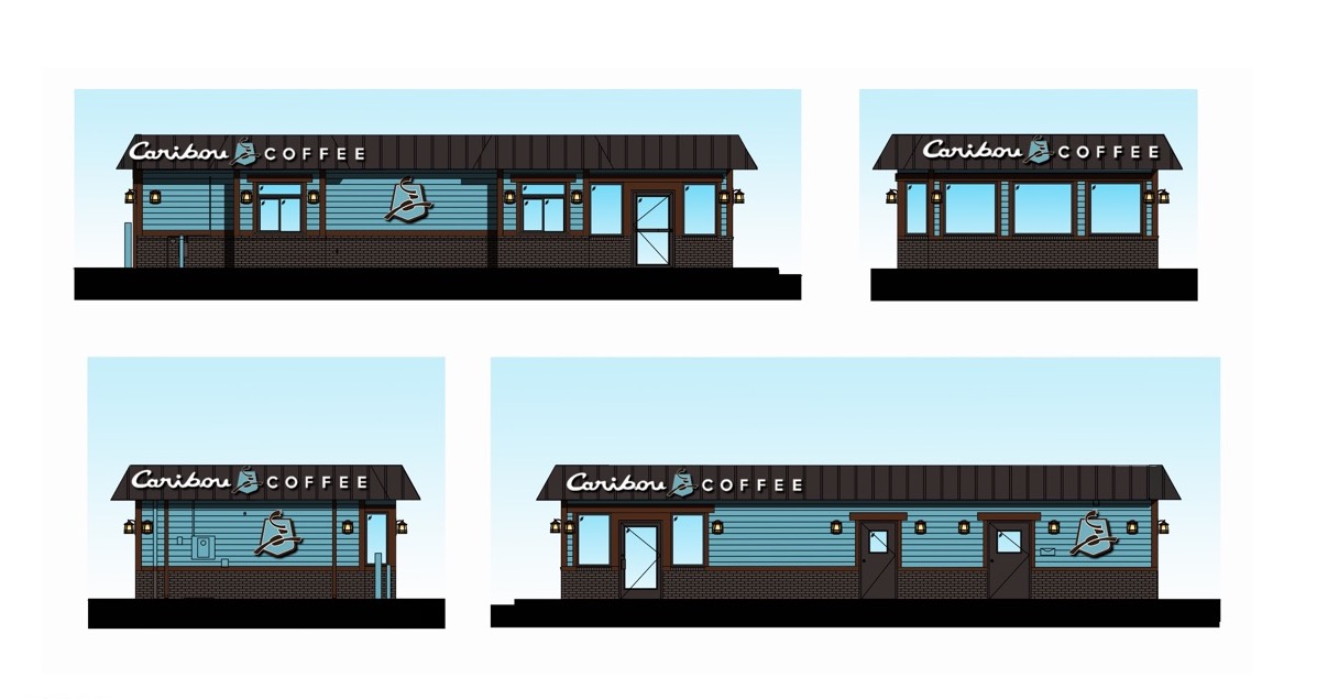 Caribou Coffee Cabin Walk Up Rendering