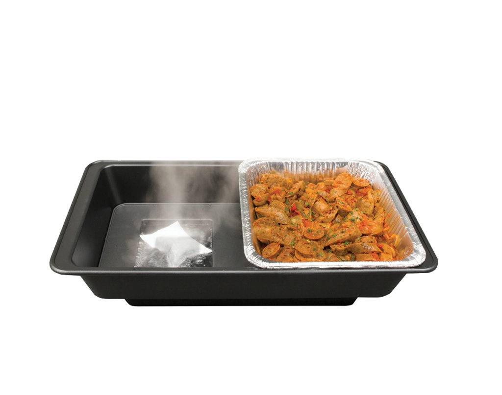 Sterno-SpeedHeat-packet-steaming-with-food Sterno-SpeedHeat-packet-steaming-with-food