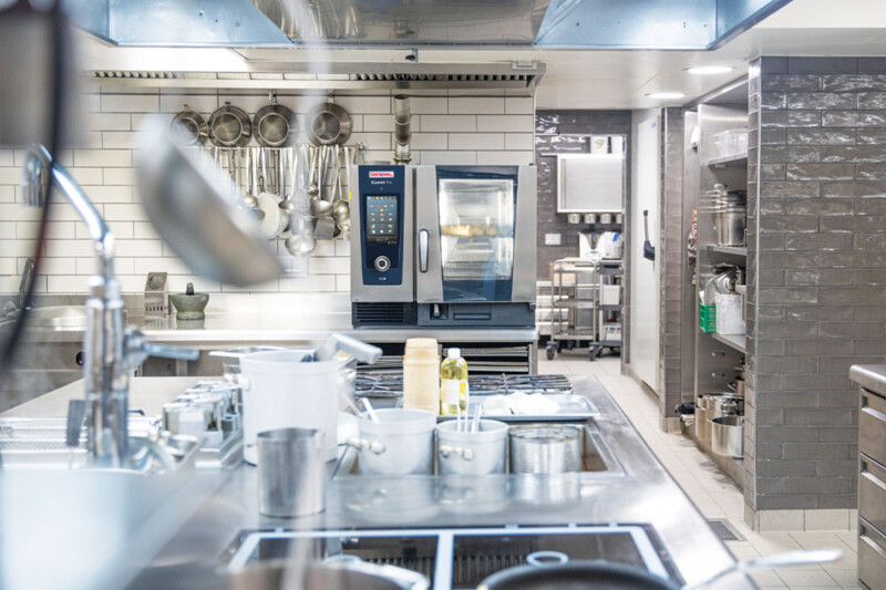 An industrial connected kitchen